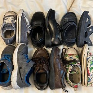 Lot of toddler boys shoes